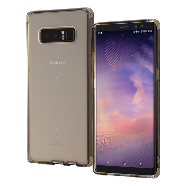 Galaxy Note8 SC-01K SCV37スマホハイブリッドケース 衝撃吸収 6Hコート ブラック