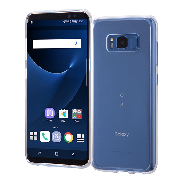 docomo Galaxy S8 SC-02J/au Galaxy S8 SCV36ハイブリッドケース クリア