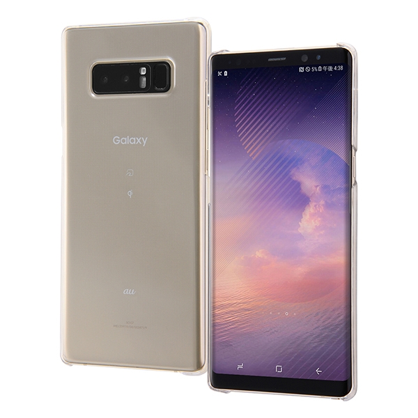 Galaxy Note8ハードケース 3Hコート クリア