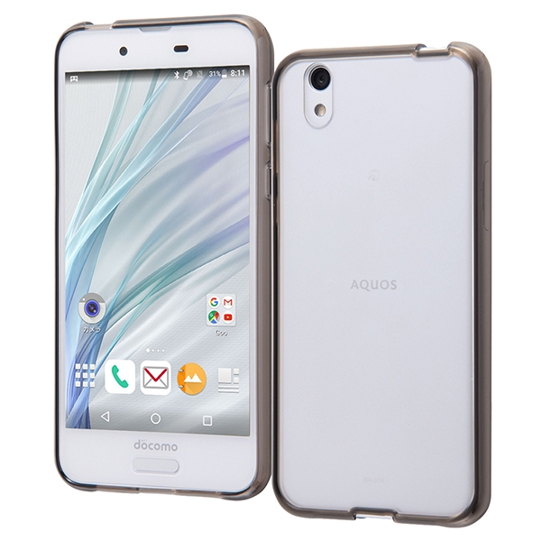 AQUOS sense/AQUOS sense lite/AQUOS sense basicハイブリッドケース ブラック