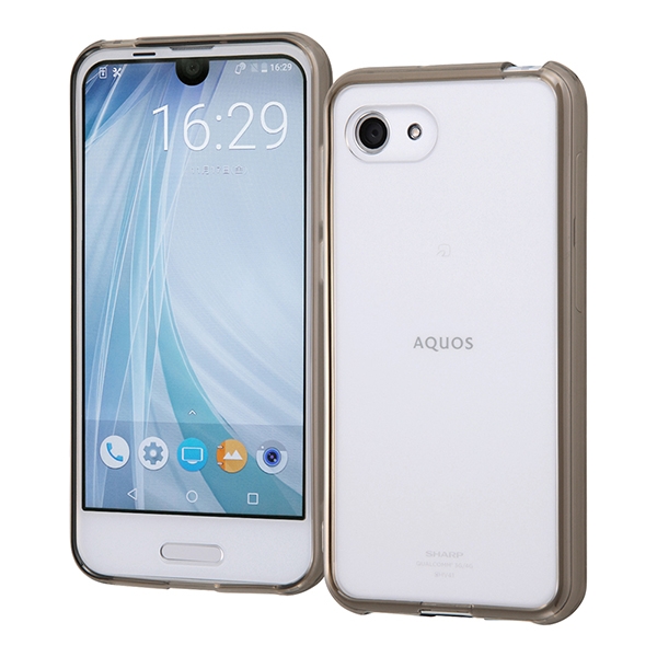 AQUOS R compact/AQUOS R compact SH-M06ハイブリッドケース ブラック