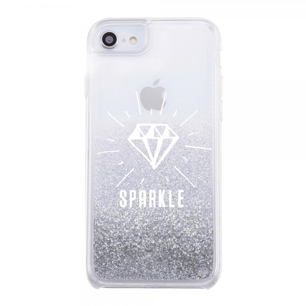 iPhone SE（第3・2世代）/8/7/6s/6グリッターケース ラメ Bambina vivace SPARKLE_シルバー