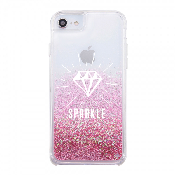 iPhone SE（第3・2世代）/8/7/6s/6グリッターケース ラメ Bambina vivace SPARKLE_ピンク