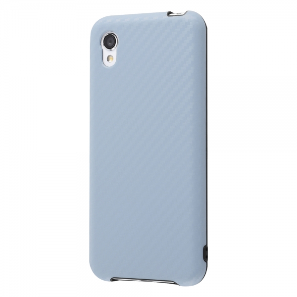 AQUOS sense2/Android One S5/AQUOS sense2 かんたんTPUソフトケース  耐衝撃Light Carbon カーボンブルー