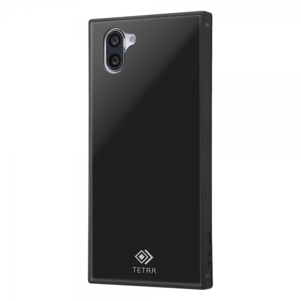 AQUOS R3 耐衝撃ガラスケース TETRA  ブラック