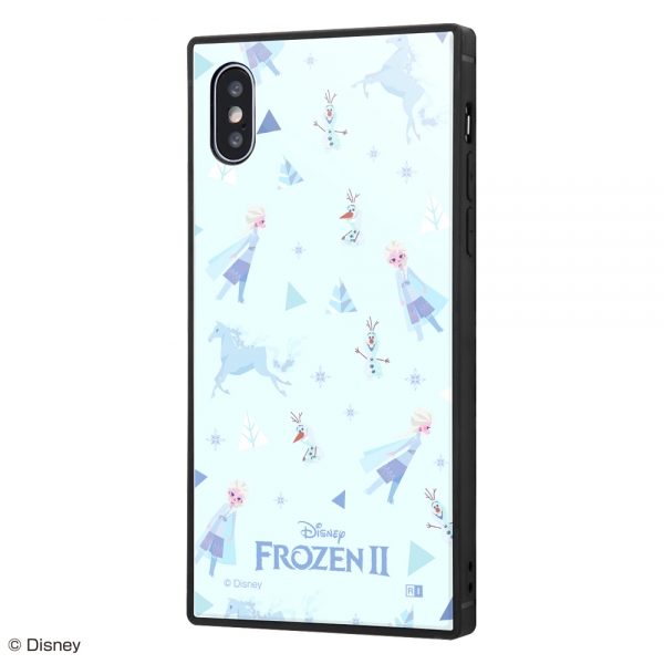 iPhone XS /iPhone  X 耐衝撃ケース KAKU トリプルハイブリッド 『アナと雪の女王2/総柄』_01