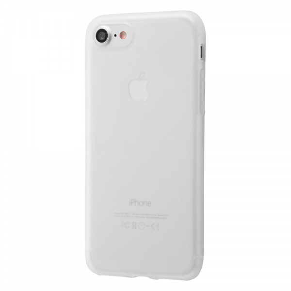 iPhone SE（第3・2世代）/8/7シリコンケース シルキータッチ ホワイト(半透明)