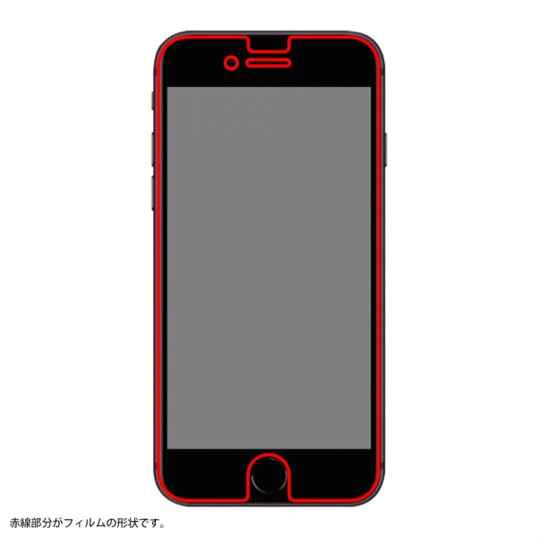 iPhone SE（第3・2世代）/8/7/6s/6フィルム TPU 光沢 フルカバー 衝撃吸収
