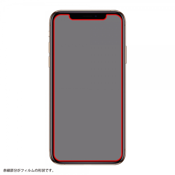 iPhone 2020 6.1inchフィルム 指紋防止 薄型 高光沢