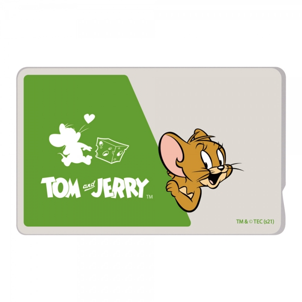 『トムとジェリー』/ICカードステッカー/ジェリー_グリーン