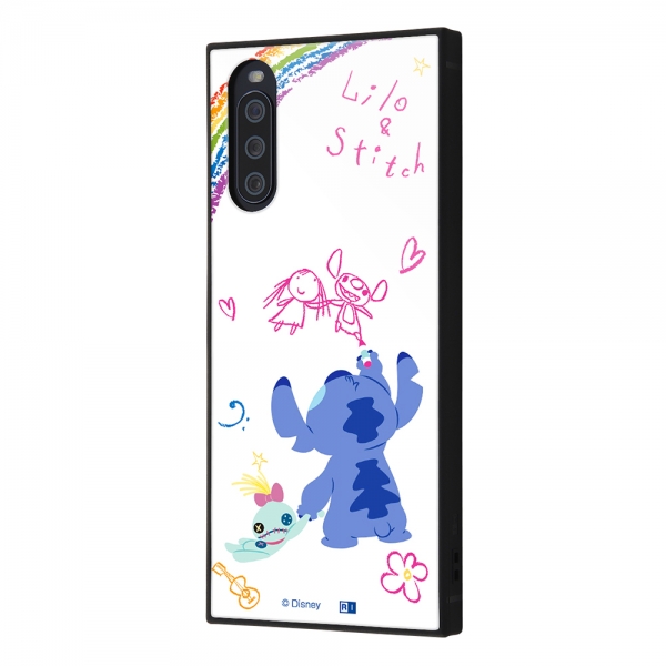 Xperia 10 III/Xperia 10 III Lite『ディズニーキャラクター』/ 耐衝撃ハイブリッドケース KAKU/『リロ＆スティッチ/落書き』