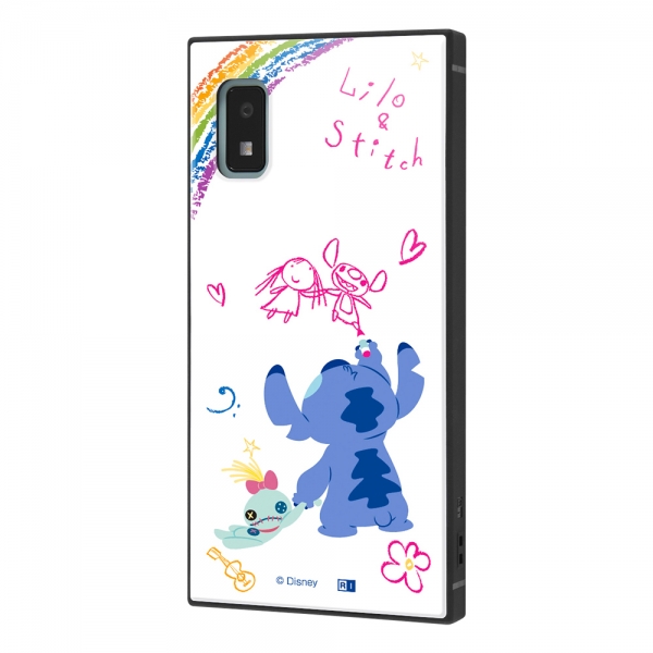 AQUOS wish2 /AQUOS wish『ディズニーキャラクター』/ 耐衝撃ハイブリッドケース KAKU/『リロ＆スティッチ/落書き』