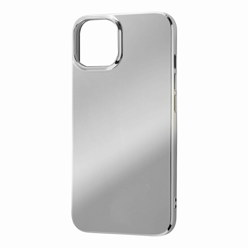 iPhone 14/ 13 TPUソフトケース MIRROR/シルバー