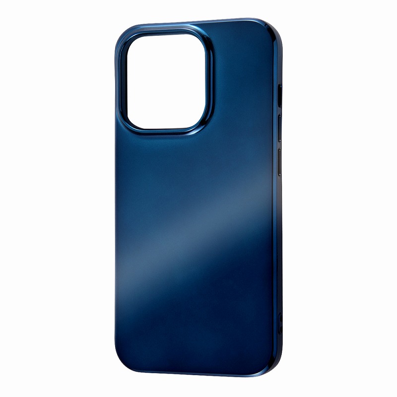 iPhone 14 Pro TPUソフトケース MIRROR/ブルー