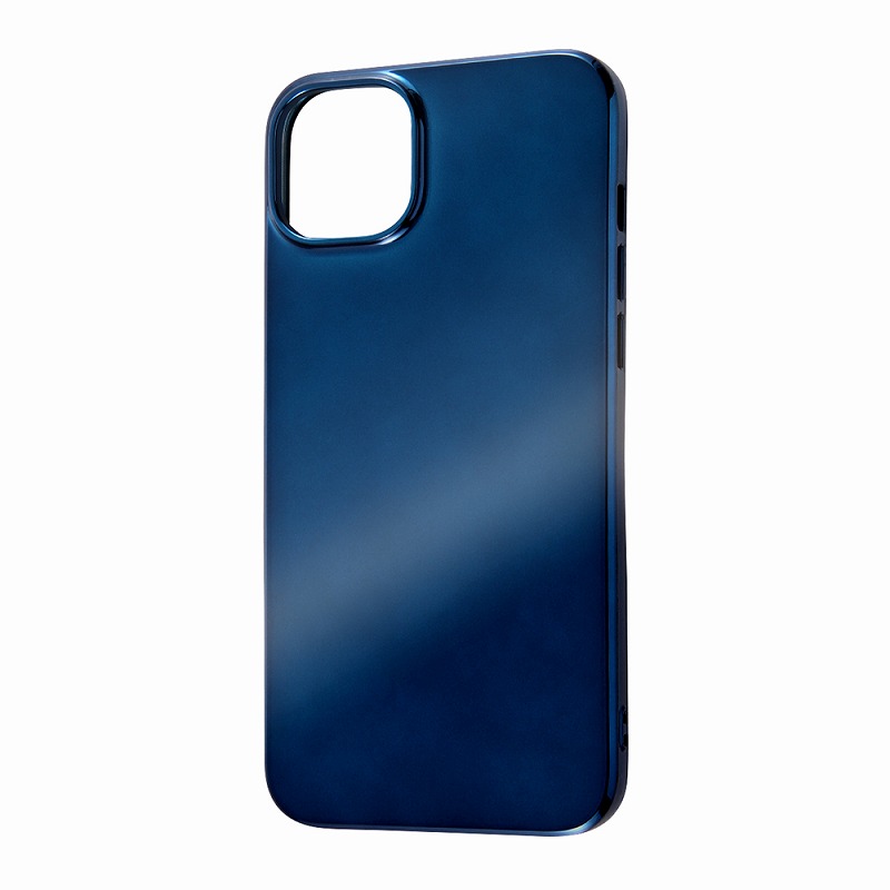 iPhone 14 Plus TPUソフトケース MIRROR/ブルー