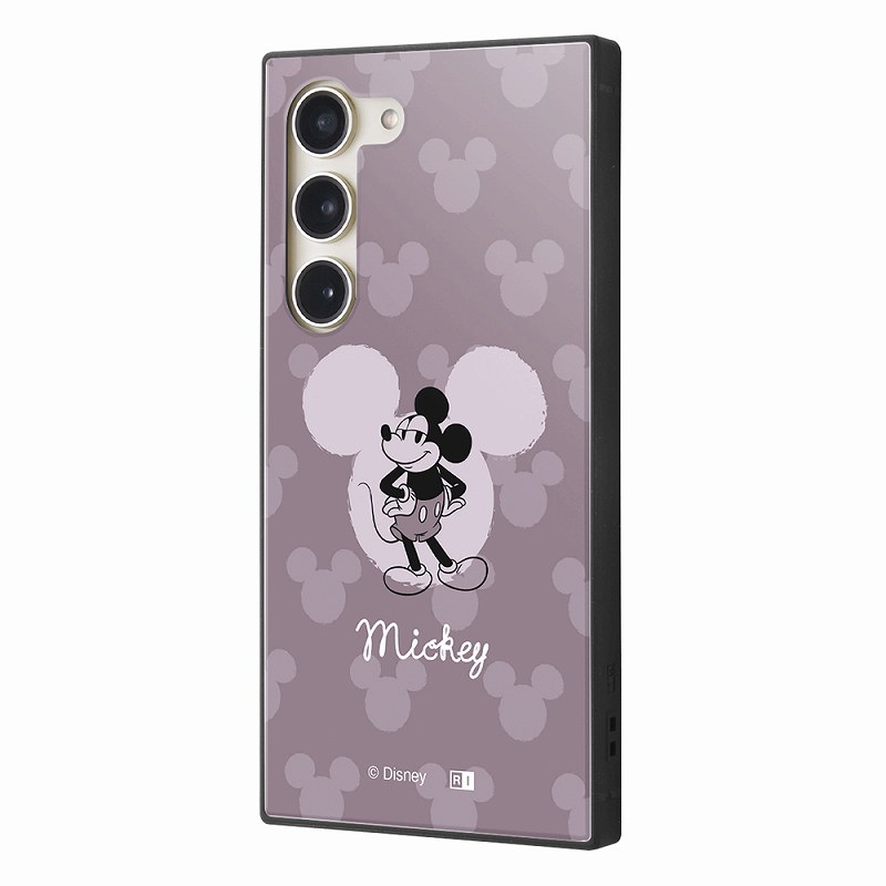 Galaxy S23 /『ディズニーキャラクター』/耐衝撃ハイブリッドケース KAKU / ミッキーマウス_グレー