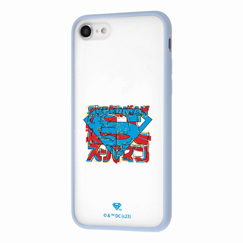 iPhone SE（第3世代）/ iPhone SE（第2世代）/ 8 / 7 / 『スーパーマン』/マットハイブリッドケース SHEER / スーパーマン_青赤ロゴ