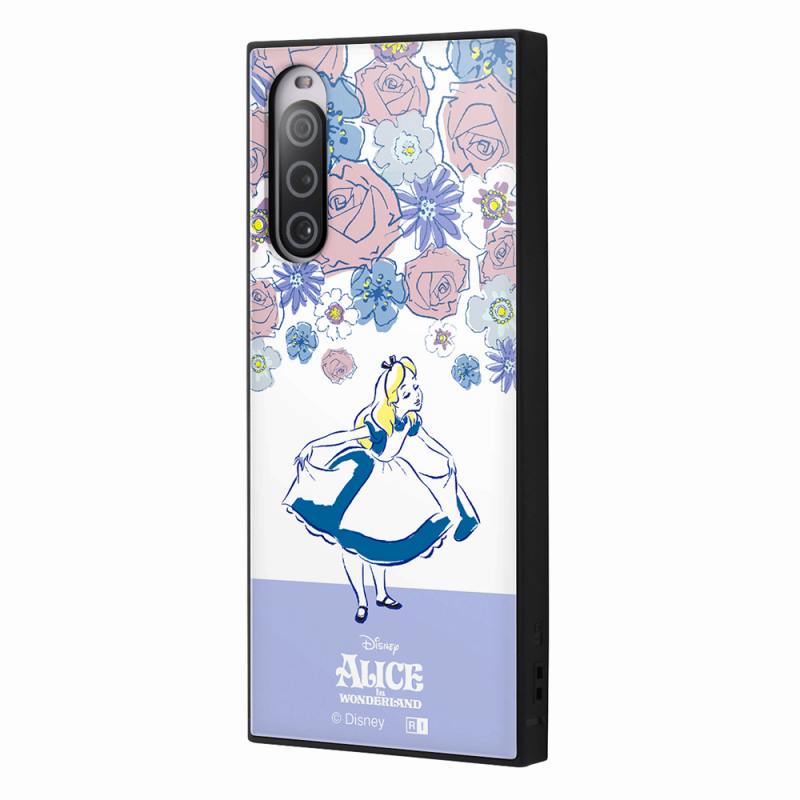 Xperia 10 V / 『ディズニーキャラクター』/耐衝撃ハイブリッドケース KAKU / アリス_フラワー