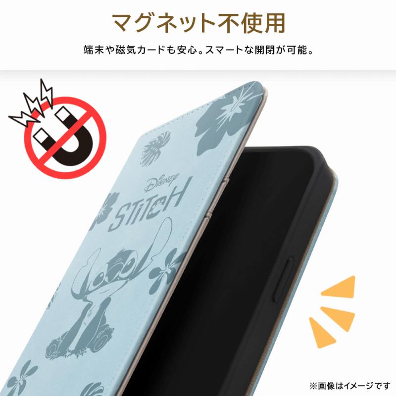 iPhone 15 Plus ディズニー / 手帳型レザーケース Raffine/アリエル_モノトーン
