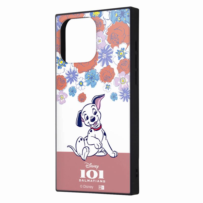 iPhone 15 Pro Max / ディズニー / ハイブリッドケース KAKU / 子犬_フラワー