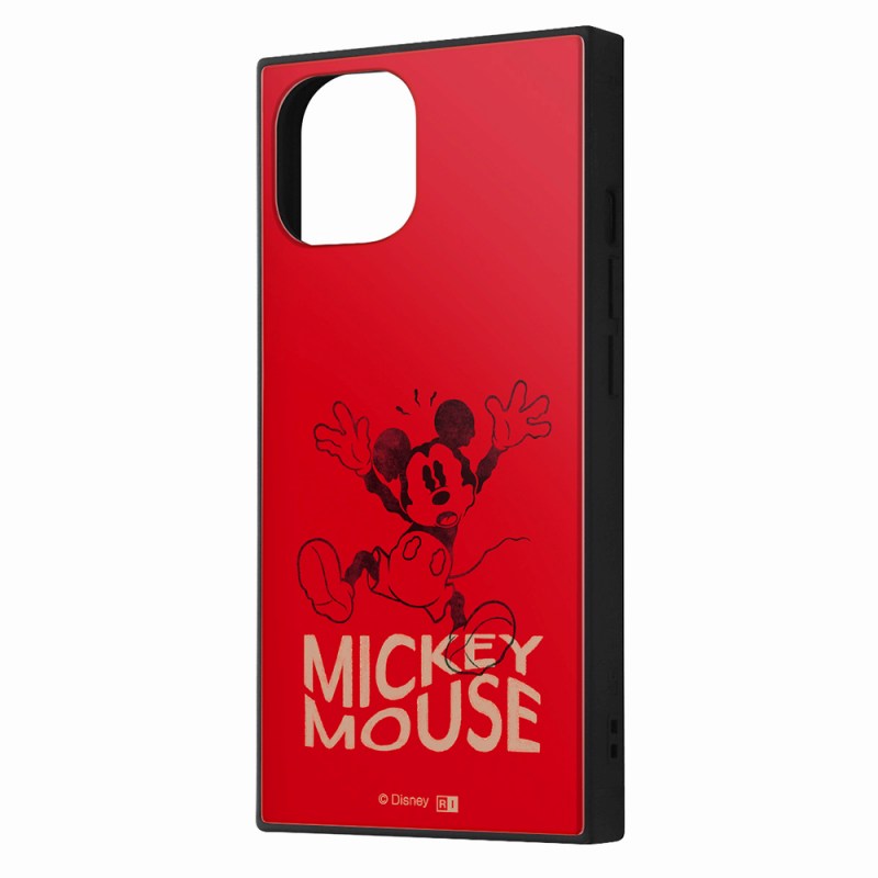 iPhone15/14/13/ディズニー/ハイブリッドケースKAKU/ミッキーマウス_ドロップ