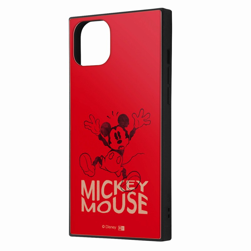 iPhone15Plus/ディズニー/ハイブリッドケースKAKU/ミッキーマウス_ドロップ