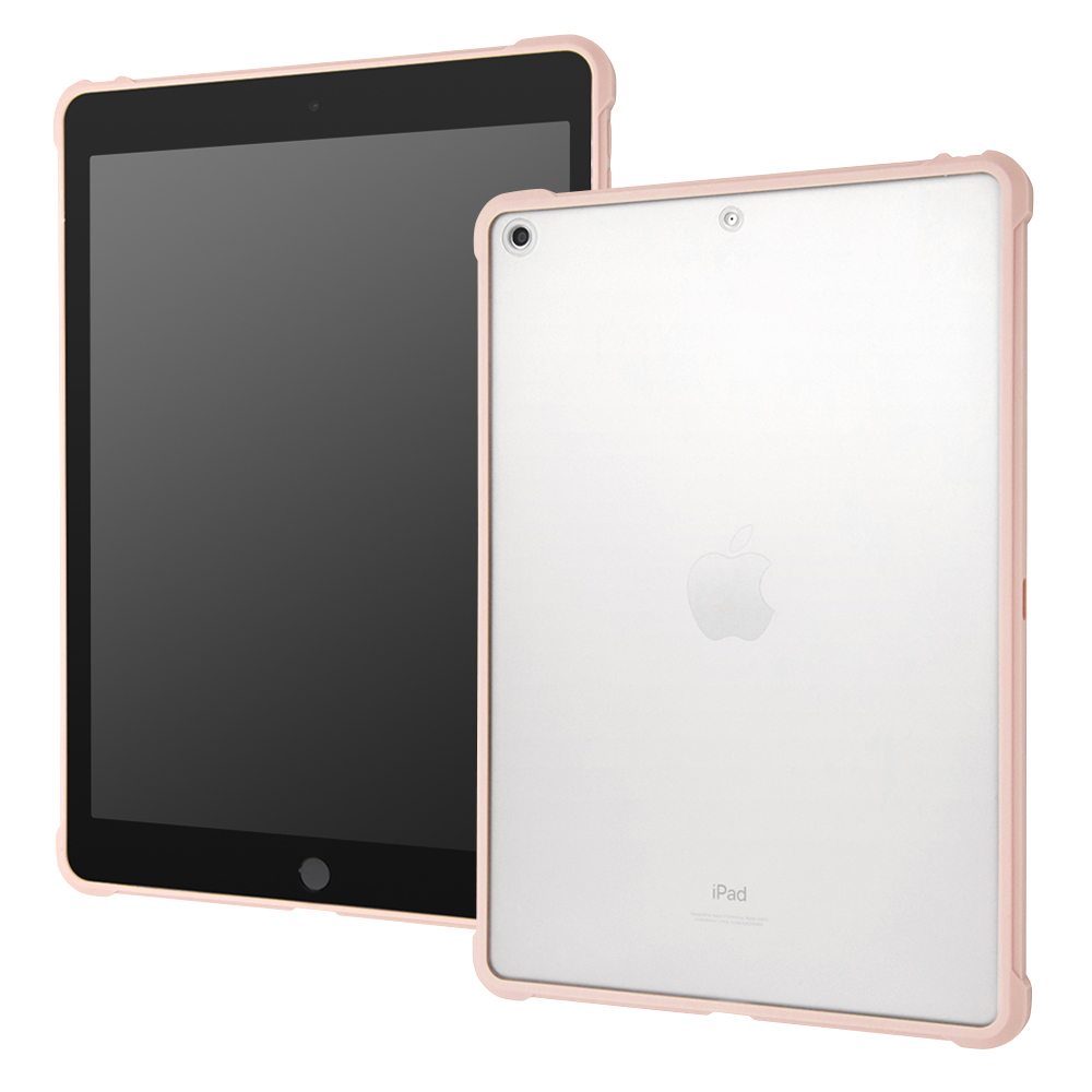iPad 2021年 10.2インチ 第9世代 / 第8世代 / 第7世代 耐衝撃 軽量 ハイブリッドケース マット/ピンク