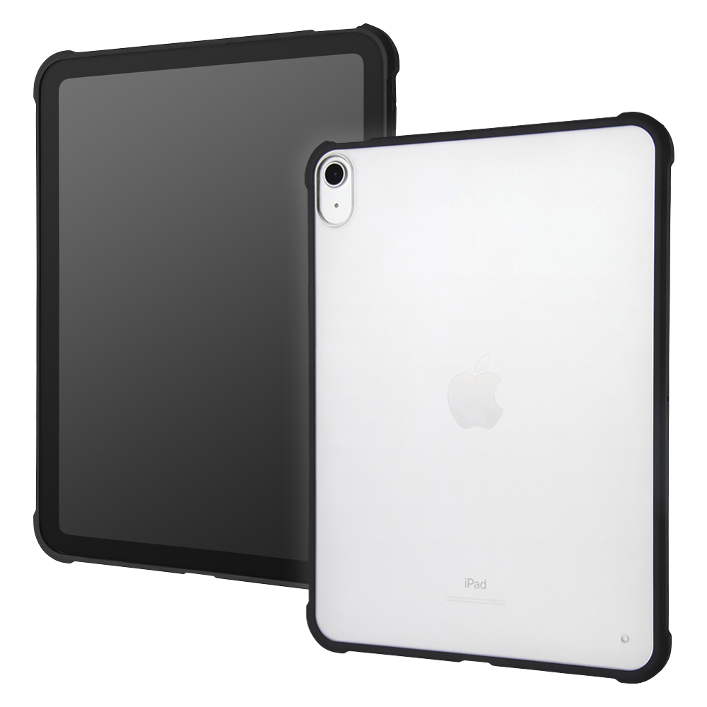 iPad 2022年 10.9インチ 第10世代 耐衝撃 軽量 ハイブリッドケース マット/ブラック