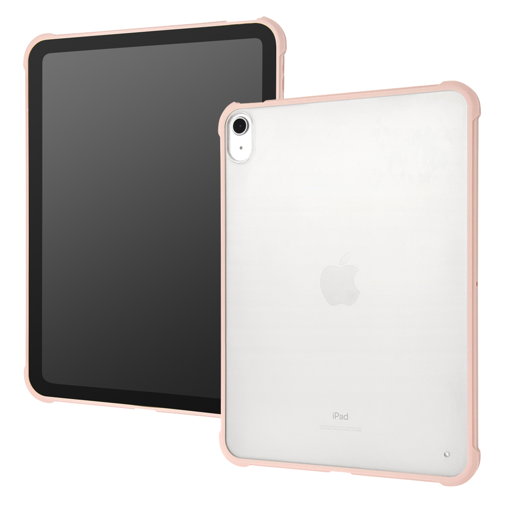 iPad 2022年 10.9インチ 第10世代 耐衝撃 軽量 ハイブリッドケース マット/ピンク