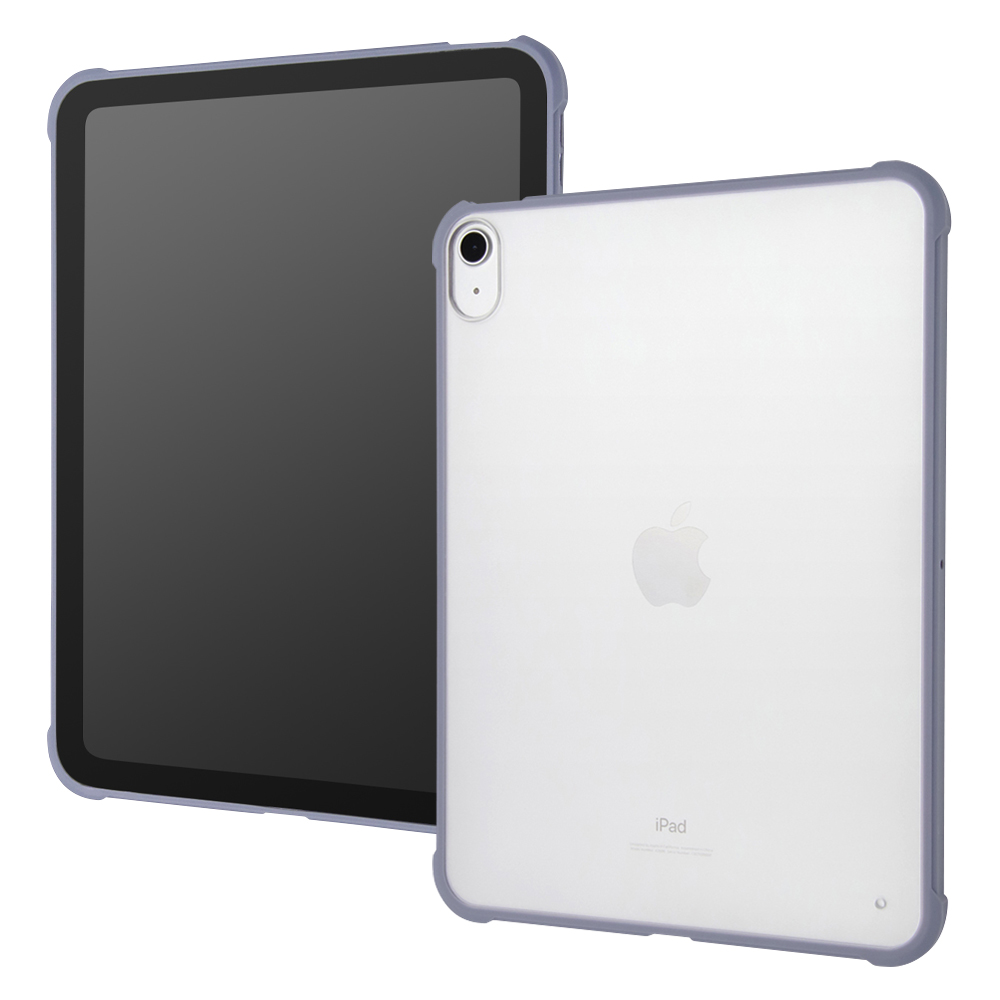 iPad 2022年 10.9インチ 第10世代 耐衝撃 軽量 ハイブリッドケース マット/パープル