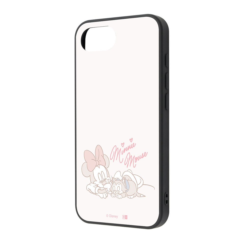 iPhone 16e ディズニー / maru 衝撃吸収 バンパー ハイブリッドケース/ミニーマウス_フィガロとお昼寝