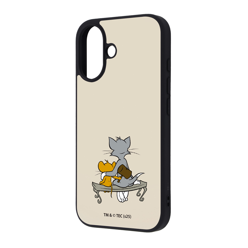 iPhone 16 トムとジェリー / maru 衝撃吸収 バンパー ハイブリッドケース/ハンマー_2