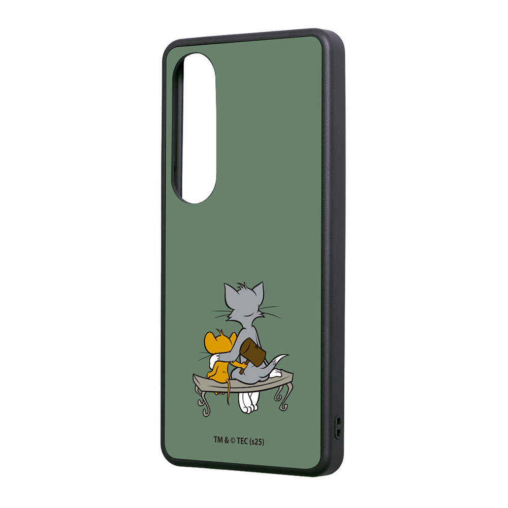 Xperia 1 VII トムとジェリー / maru 衝撃吸収 バンパー ハイブリッドケース/トムとジェリー_ハンマー