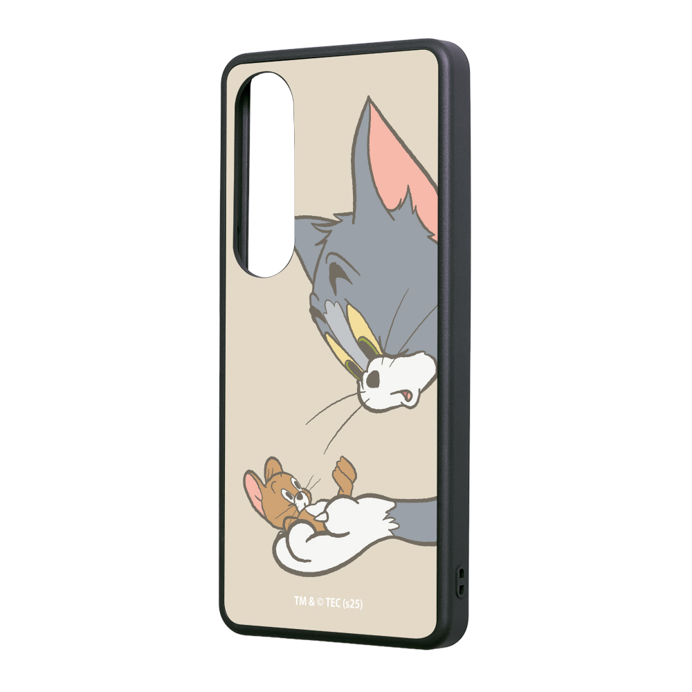 Xperia 1 VII トムとジェリー / maru 衝撃吸収 バンパー ハイブリッドケース/トムとジェリー_キャッチ