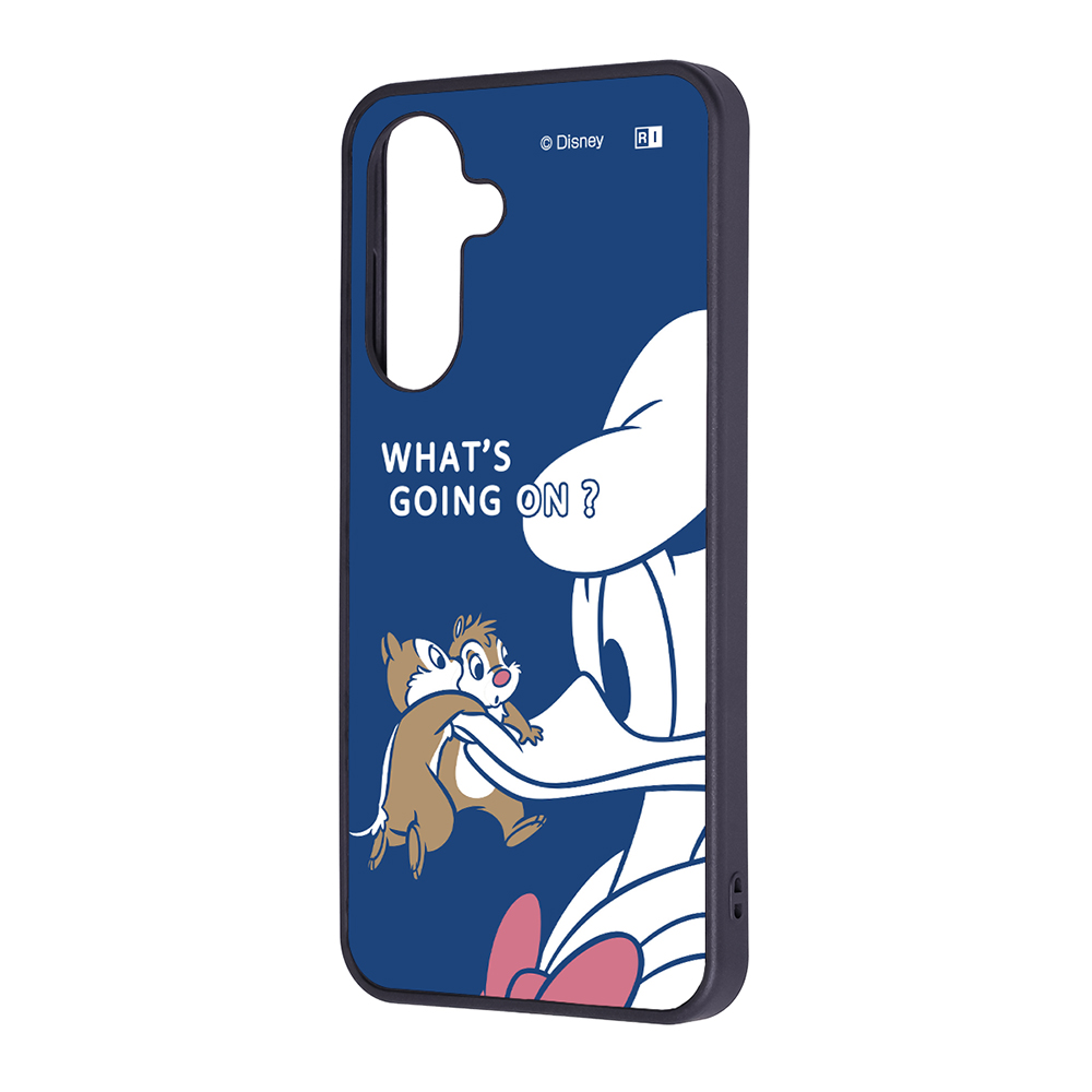 Galaxy A36 5G ディズニー / maru 衝撃吸収 バンパー ハイブリッドケース/チップ＆デールとドナルド