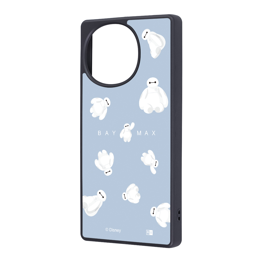 AQUOS R10/R9 ディズニー / maru 衝撃吸収 バンパー ハイブリッドケース/ベイマックス_ふわふわ