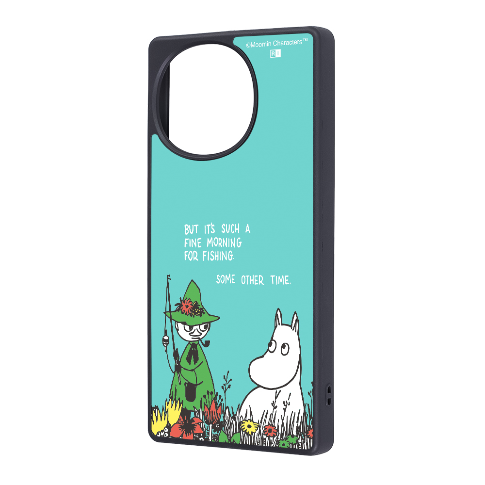 AQUOS R10/R9 ムーミン / maru 衝撃吸収 バンパー ハイブリッドケース/ムーミン＆スナフキン