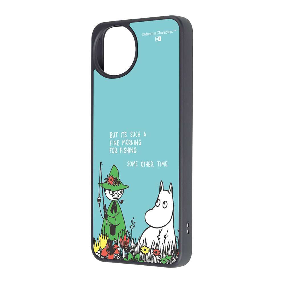 AQUOS wish5 ムーミン / maru 衝撃吸収 バンパー ハイブリッドケース/ムーミン＆スナフキン