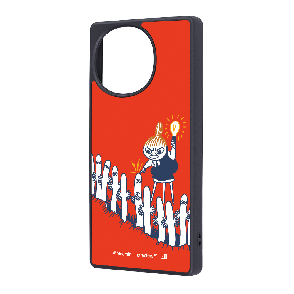 AQUOS R10/R9 ムーミン / maru 衝撃吸収 バンパー ハイブリッドケース/リトルミイとニョロニョロ