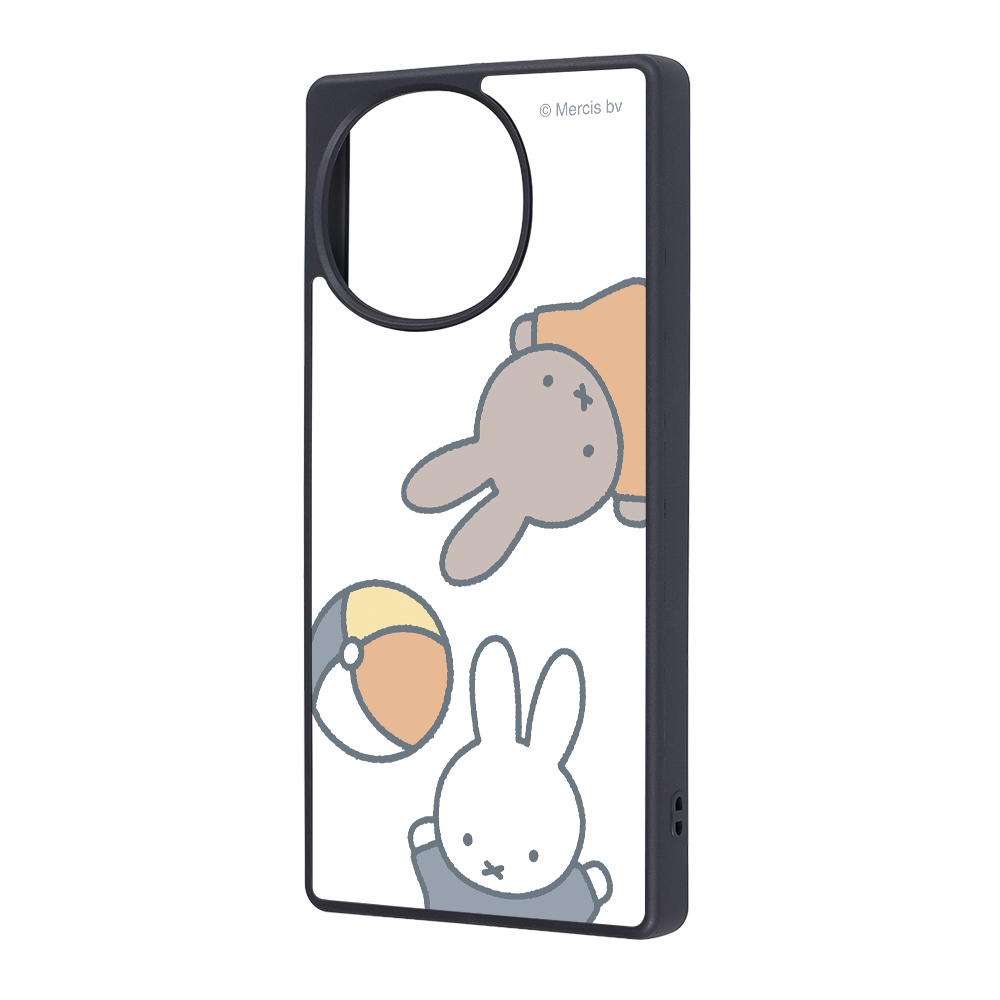 AQUOS R10/R9 ミッフィー / maru 衝撃吸収 バンパー ハイブリッドケース/ミッフィーとメラニー