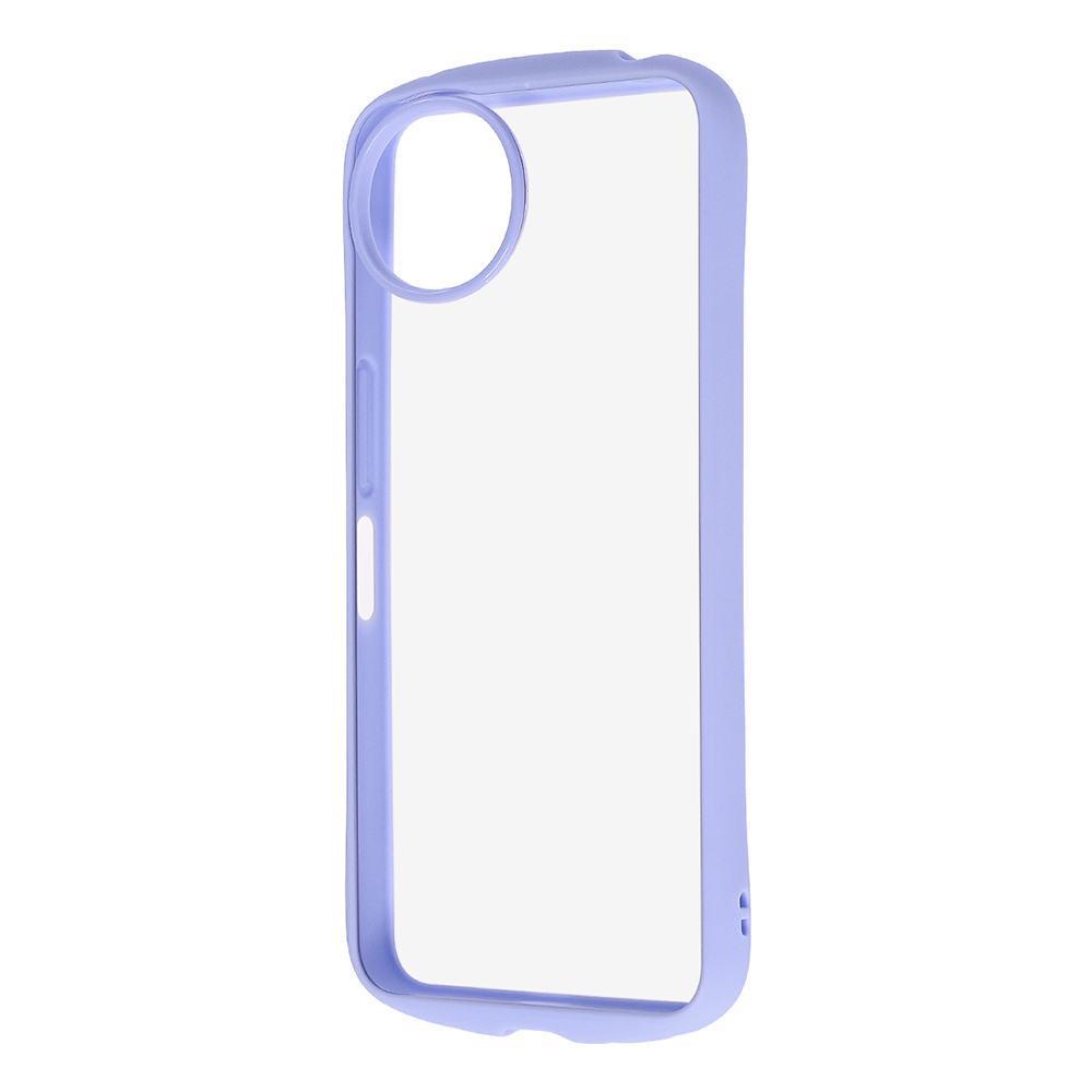 AQUOS wish5 Like standard Puffull 耐衝撃 バンパー ハイブリッドケース/ペールブルー