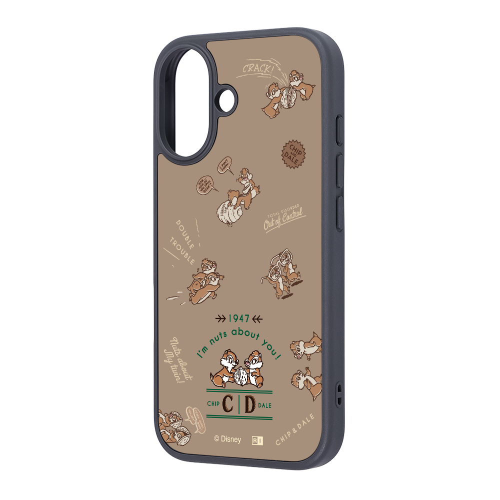 iPhone 17 / ディズニー / maru 衝撃吸収 バンパー ハイブリッドケース / チップ＆デール_ベストフレンズ