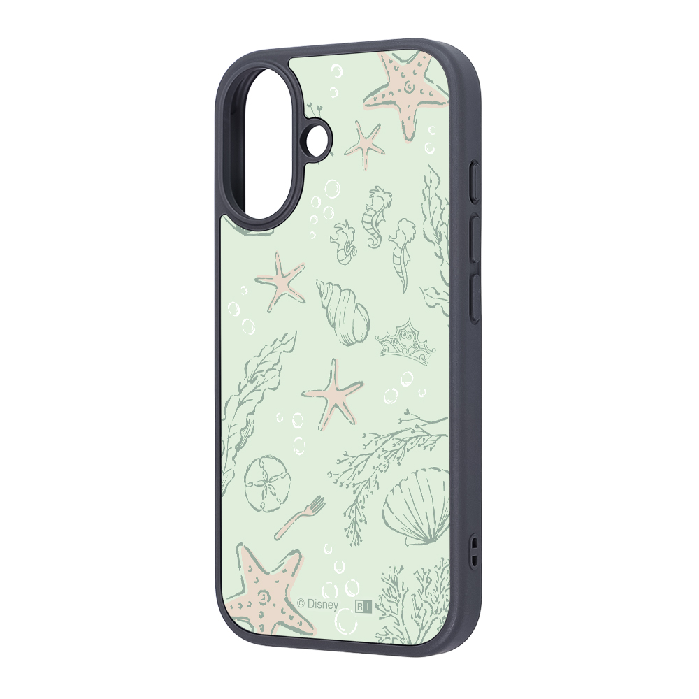iPhone 17 / ディズニー / maru 衝撃吸収 バンパー ハイブリッドケース / アリエル_アイコン