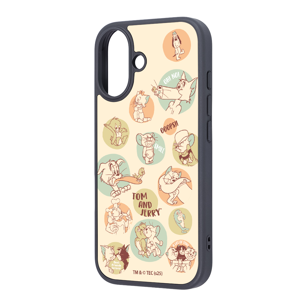 iPhone 17 / トムとジェリー / maru 衝撃吸収 バンパー ハイブリッドケース / トムとジェリーとフレンズ