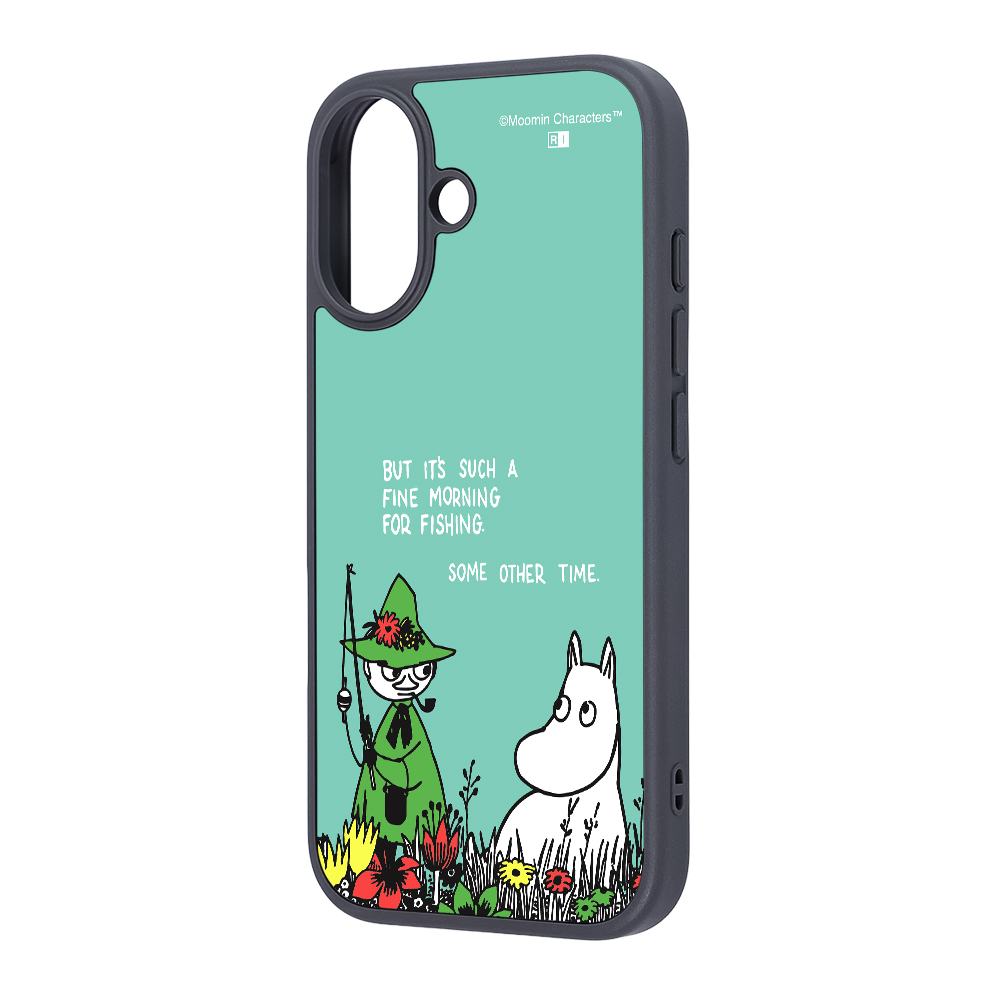 iPhone 17 / ムーミン / maru 衝撃吸収 バンパー ハイブリッドケース / ムーミン＆スナフキン