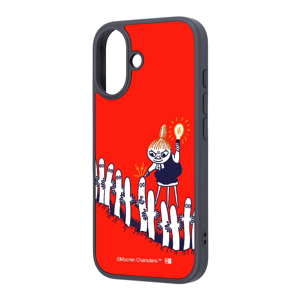iPhone 17 / ムーミン / maru 衝撃吸収 バンパー ハイブリッドケース / リトルミイとニョロニョロ