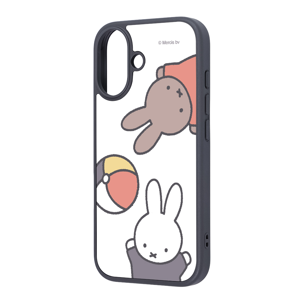 iPhone 17 / ミッフィー / maru 衝撃吸収 バンパー ハイブリッドケース / ミッフィーとメラニー