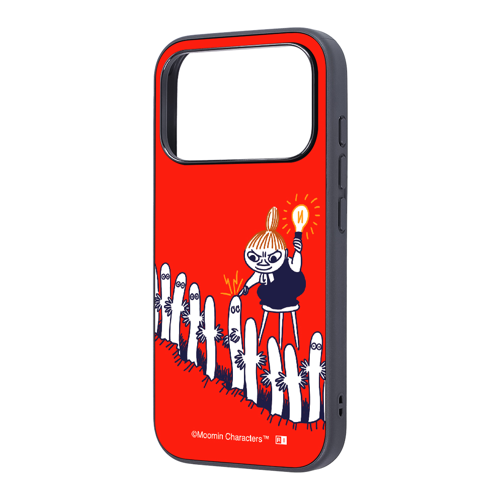 iPhone 17 Pro / ムーミン / maru 衝撃吸収 バンパー ハイブリッドケース / リトルミイとニョロニョロ