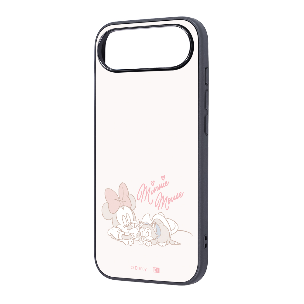 iPhone Air / ディズニー / maru 衝撃吸収 バンパー ハイブリッドケース / ミニーマウス_フィガロとお昼寝