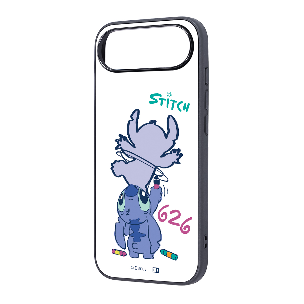 iPhone Air / ディズニー / maru 衝撃吸収 バンパー ハイブリッドケース / スティッチ_お絵描き